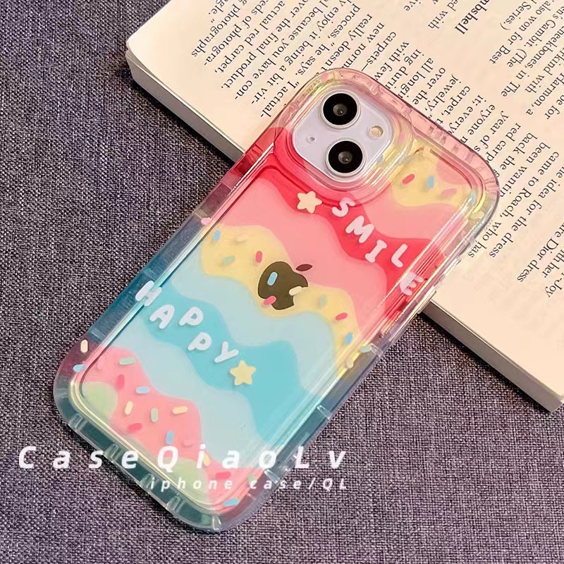IPHONE Cocok Untuk Iphone14 14pro 14plus 13 13mini 13pro 13prm iPhone12 7Plus 8Plus Xr XS 13 12mini Pro Max Empat Sudut Casing Ponsel Transparan Tahan Guncangan