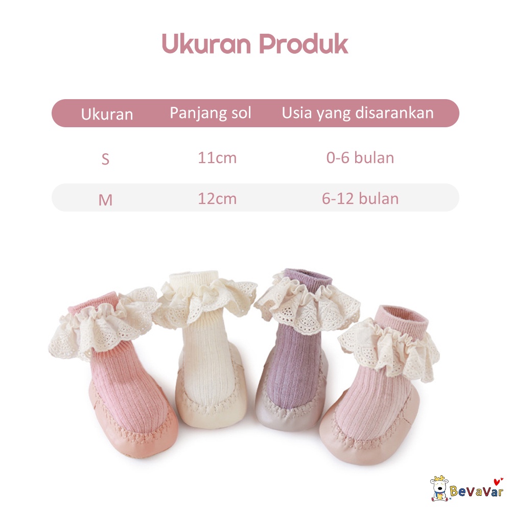 BEVAVAR Sepatu Bayi Prewalker Perempuan Prewalker Shoes Anti Slip