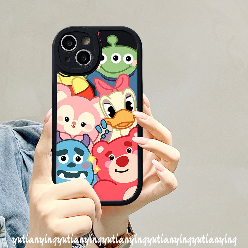 Kartun Strawberry Bear Manyo Case Realme C53 C55 C12 C35 C15 C11 C31 C30 C21 C25s C25Y C20 C21Y C2 C3 C17 7i 10 Pro+6 8i 8 5i 6i 9i 58pro 6s Disney Toy Story Lucu Soft Cover