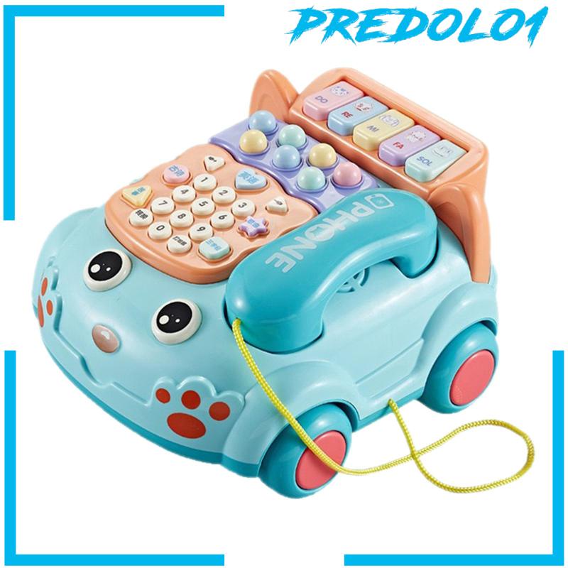 [Predolo1] Mainan Telepon Pencerahan Mesin Miring Untuk Permainan Edukasi Anak Bayi
