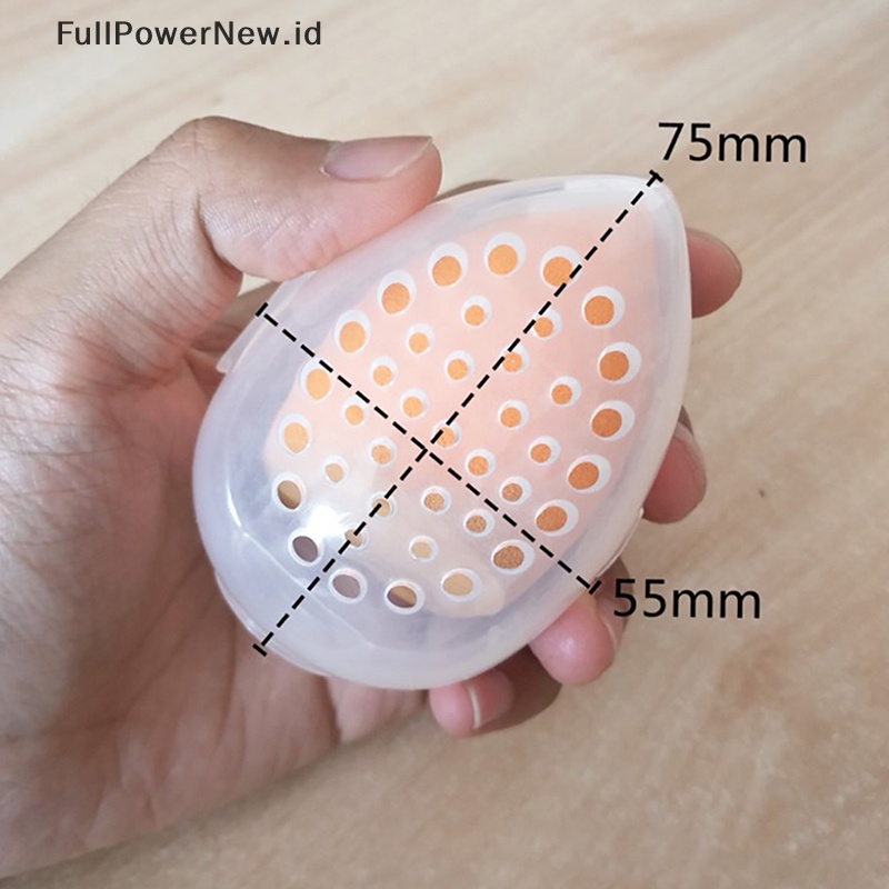 Power 1PC Beauty Sponge Stand Tempat Penyimpanan Makeup Blender Puff Holder Rak Kosong ID