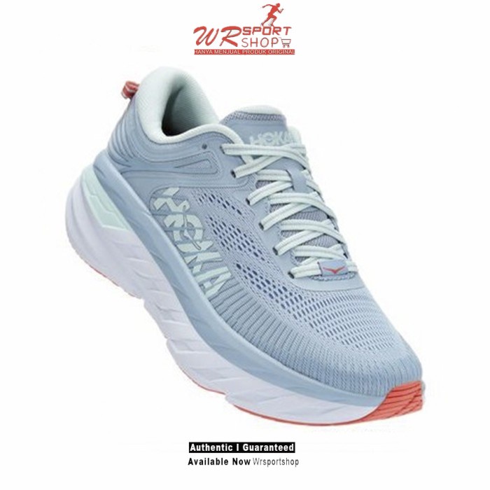 Hoka One One Bondi 7 Womens Running - Blue Fog / Blue Glass ORIGINAL