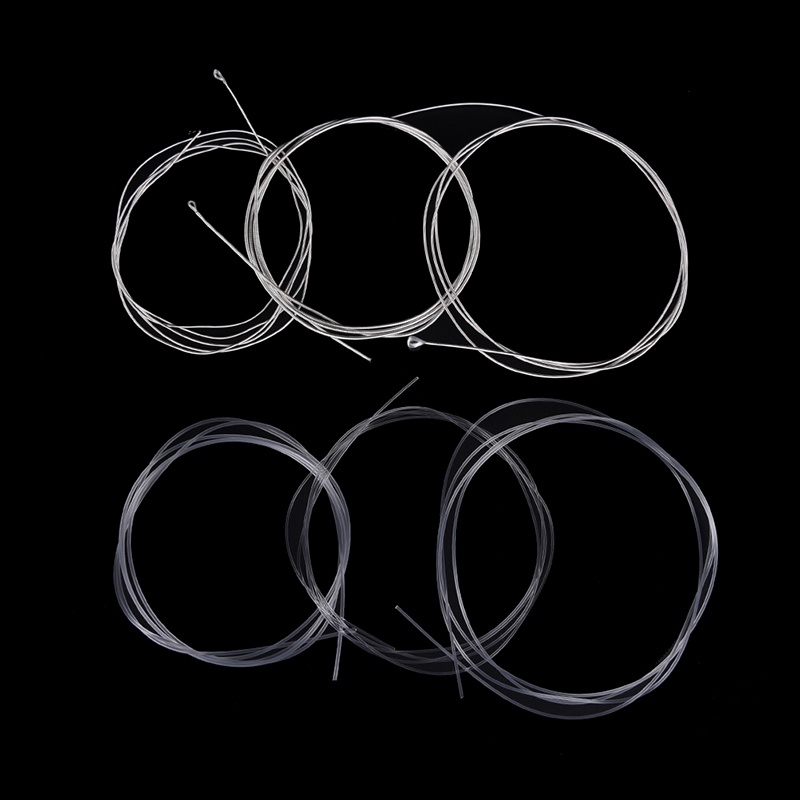 Gentlehappy 6pcs String Gitar Nylon Silver Plag Set Super Ringan Untuk Gitar Akustik id