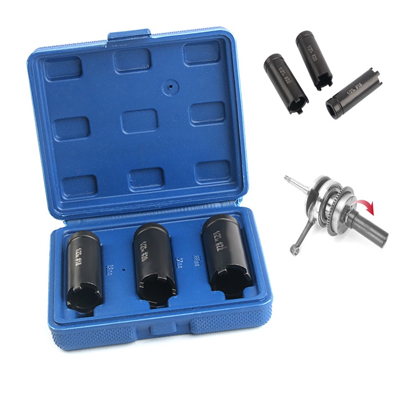 18 mm 20mm 22mm Alat Clutch Motorcycle Lock Spanner Motorbike Nut Socket Wrench Remove Tools Set for