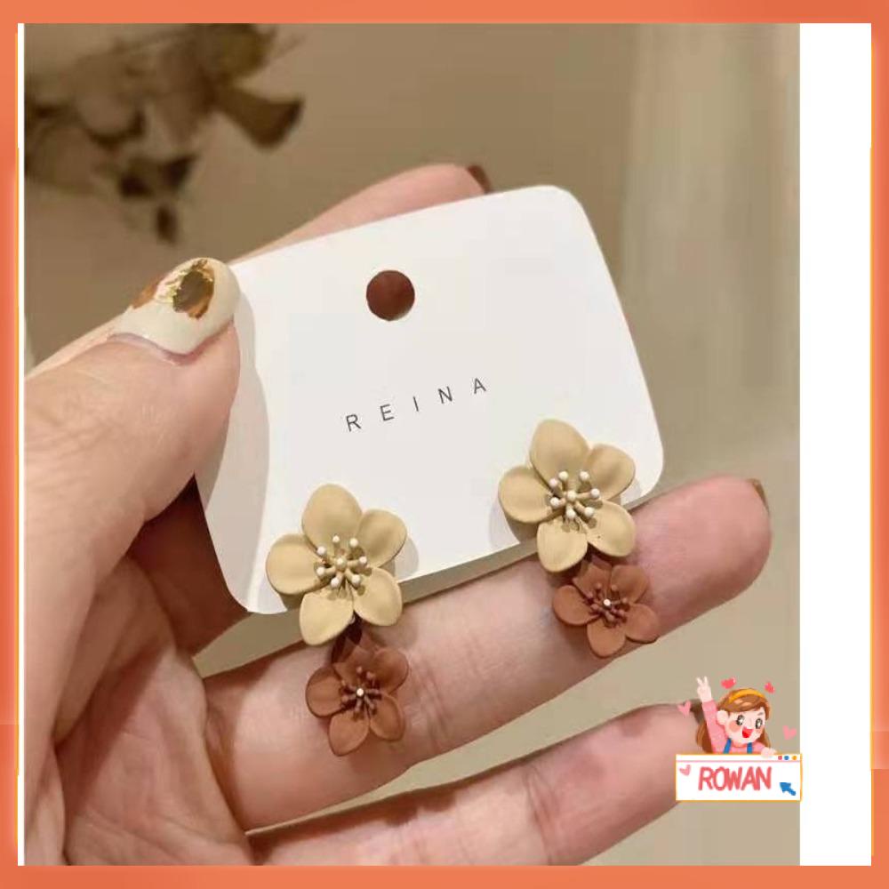 R-flower 3pasang Coffee Flower New Fashion Pernikahan Simple Elegan