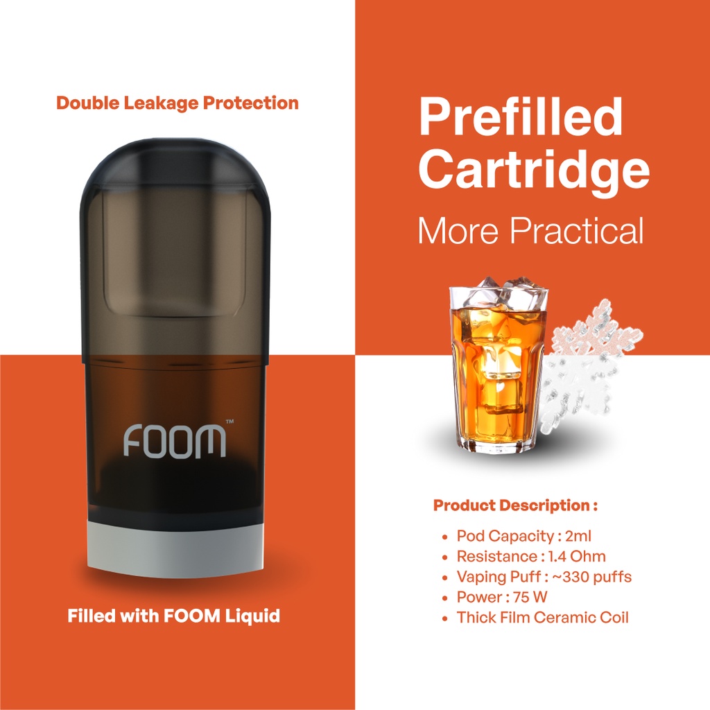 PREFILLED CARTRIDGE FOOM X - Tea Capsule