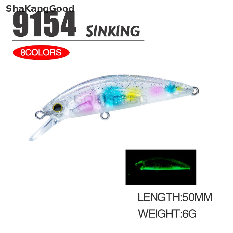 Skid 5cm 6g Fishing Lure Hardcore LG Ikan Kecil Berat 50S Wobbler Tenggelam Umpan Keras SKK