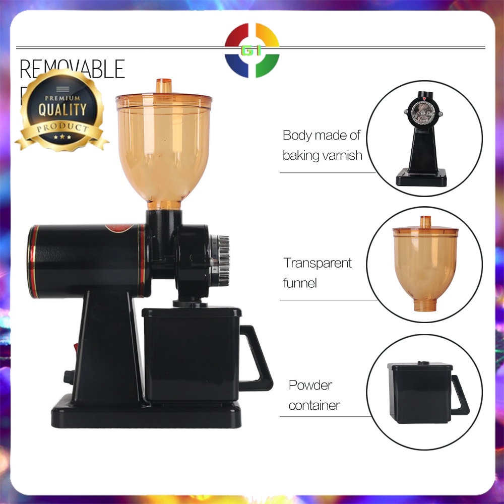 Mesin Penggiling Kopi Electric Coffee Grinder - 600N - Black