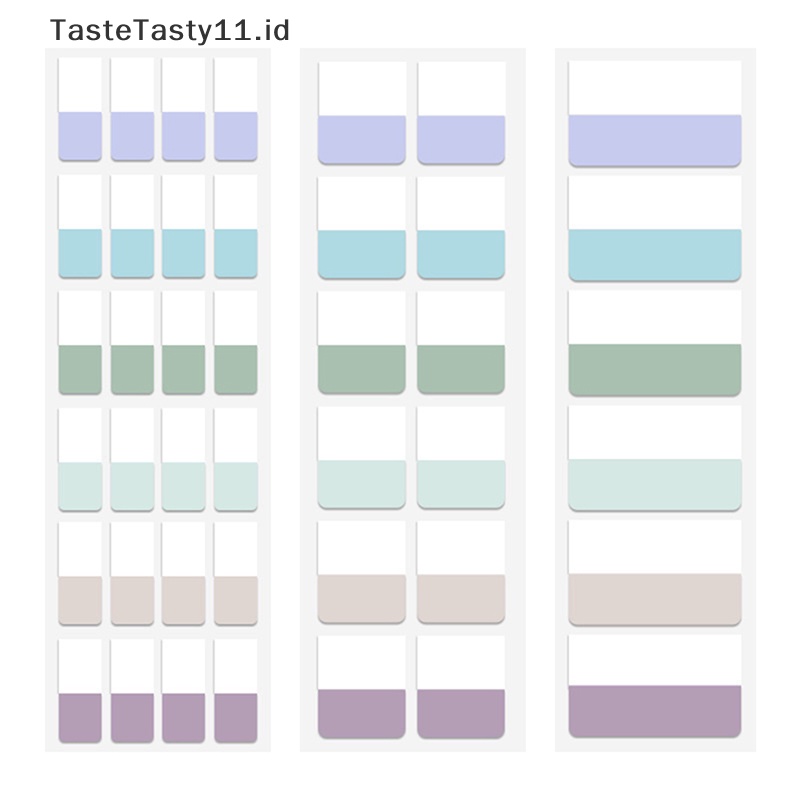 Tastetasty 240pcs Multicolor Sticky Writable Removable Indeks Tab Penanda Buku Note.