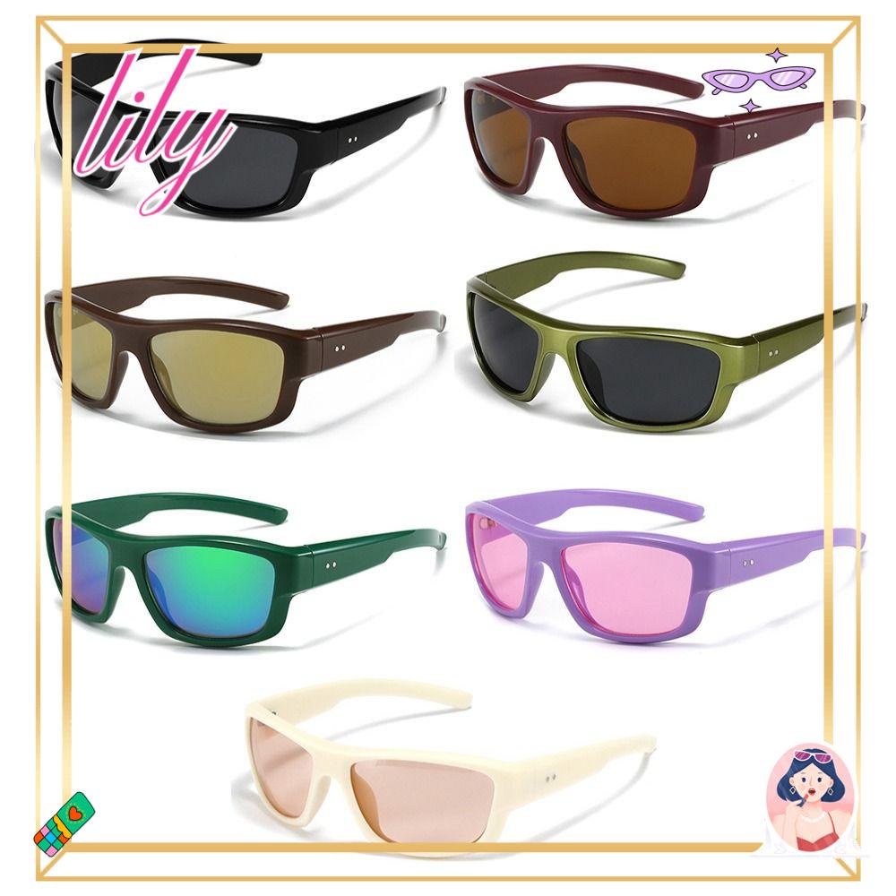 Lily Y2K Kacamata Sport New Windproof Green Shades