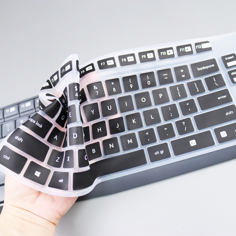 Untuk Logitech K375S MK235 MK315 Penutup Keyboard Silikon Tahan Air Film Tahan Debu