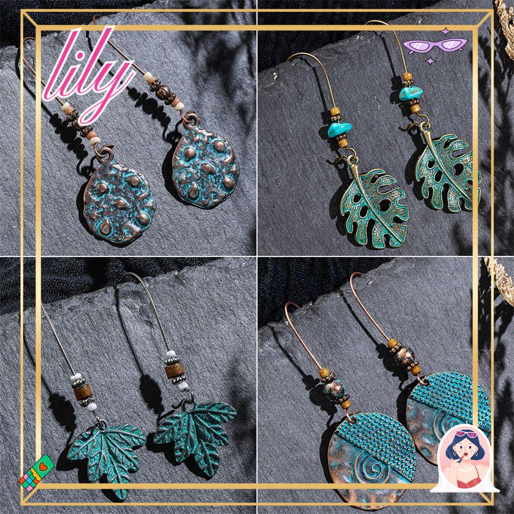Lily 1pasang Menjuntai Drop Anting Fashion Perhiasan Bohemia Berlian Boho Manik-Manik