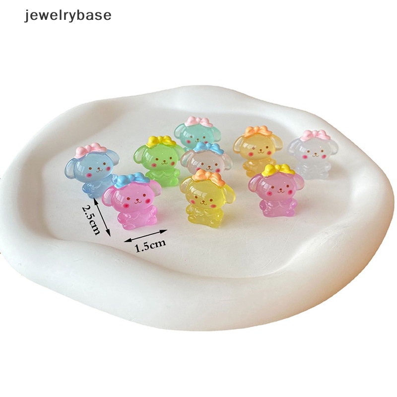 [jewelrybase] 1pc Bercahaya Kartun Kelinci Microlandscape Sukulen DIY Hias Butik