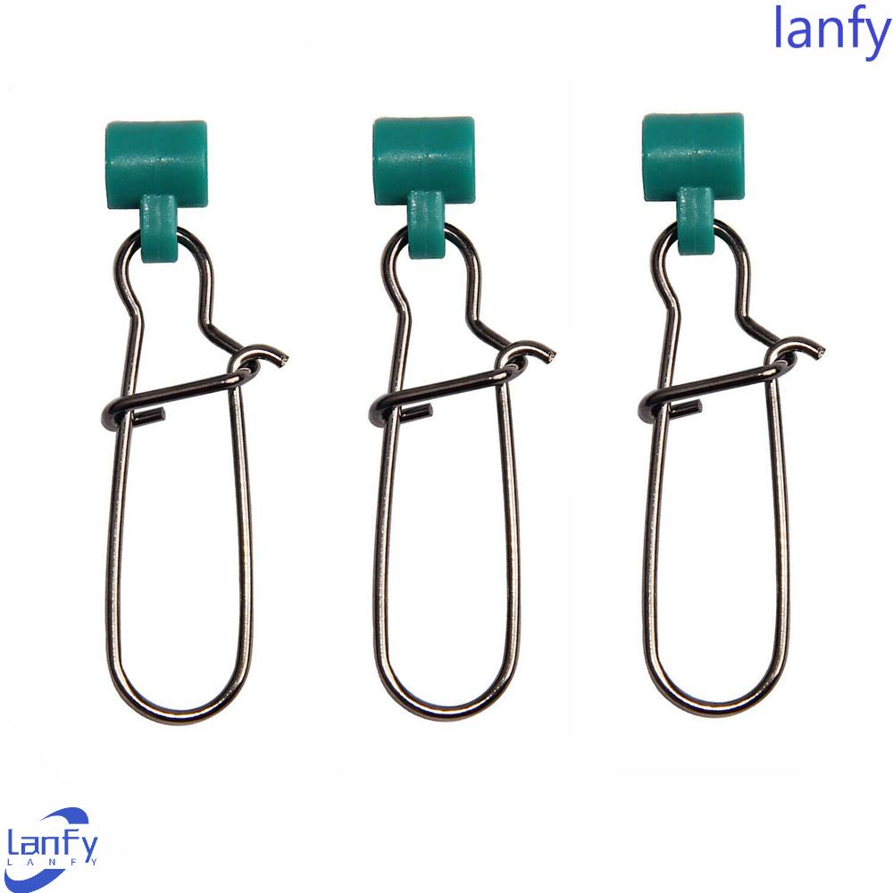 Lanfy Fishing Sinker 25Pcs Aksesoris Memancing Duolock Snap Nikel8# Alat Pencari Ikan Snap Putar