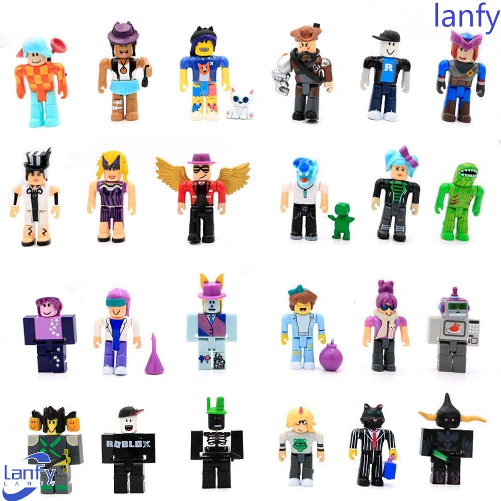 Lanfy Roblox Action Figure Patung PVC Humanoid Koleksi Dekorasi Ornamen Mobil Dunia Maya Model Figuals