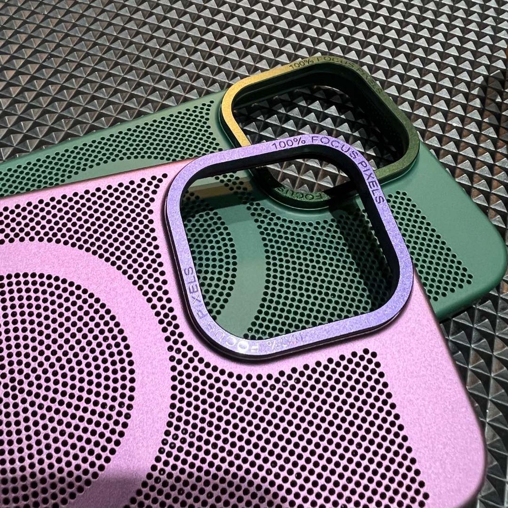 IPHONE Casing Magnet Berventilasi Mewah Original Baru Cocok Untuk Iphone14 13 11 12 Pro Max 14Plus Microfiber Cooling Phone Case