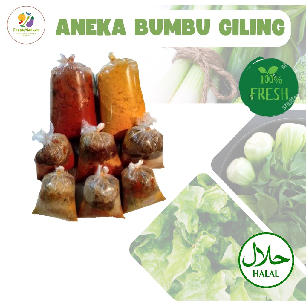 

Bumbu Giling Opor Rendang Gulai Semur Pindang 1 Bungkus Freshmarketlampung