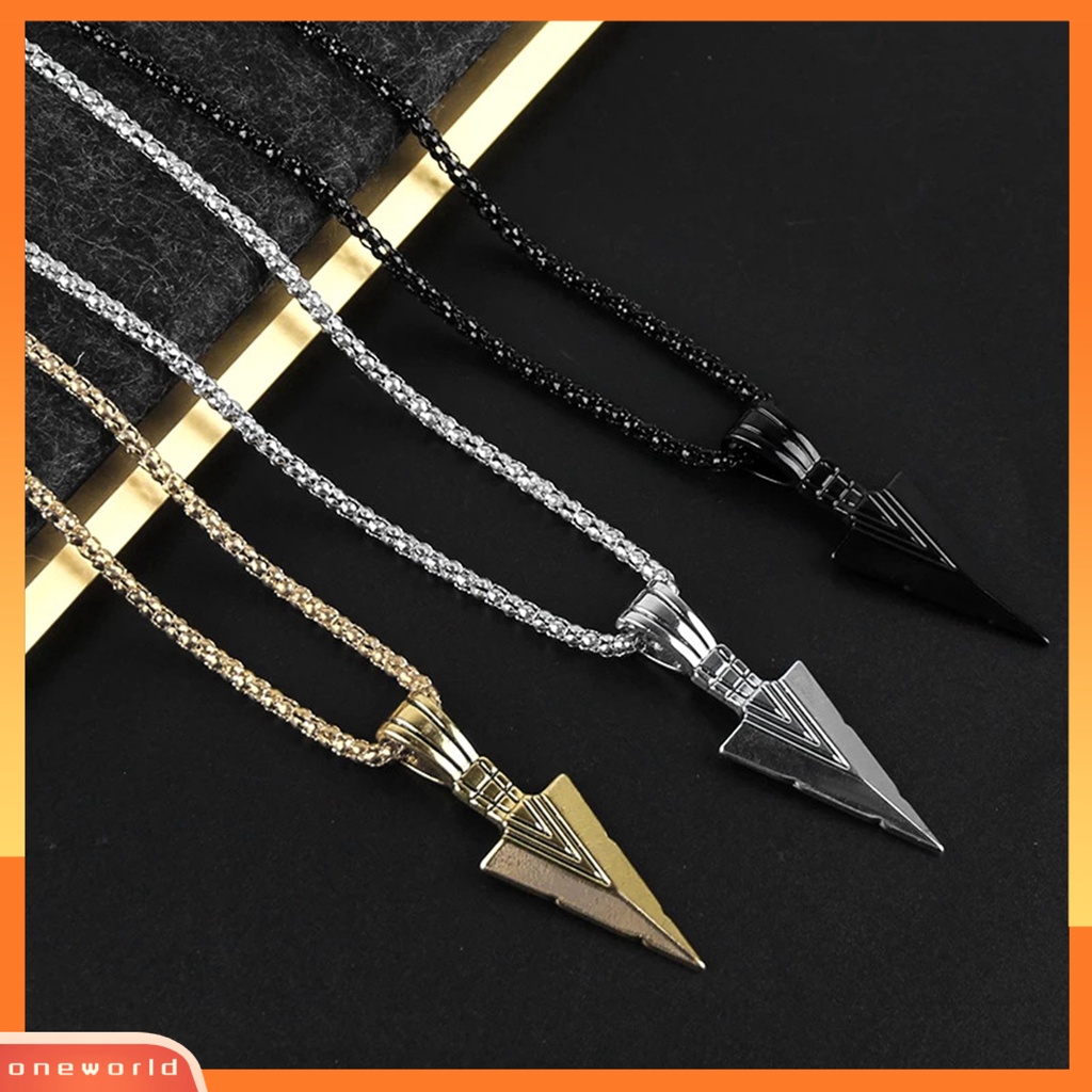 [EONE] Pria Kalung Rantai Tulang Stainless Steel Hip Hop Keren High Gloss Hadiah Fashion Perhiasan Kepala Liontin Sweater Necklace Untuk Harian