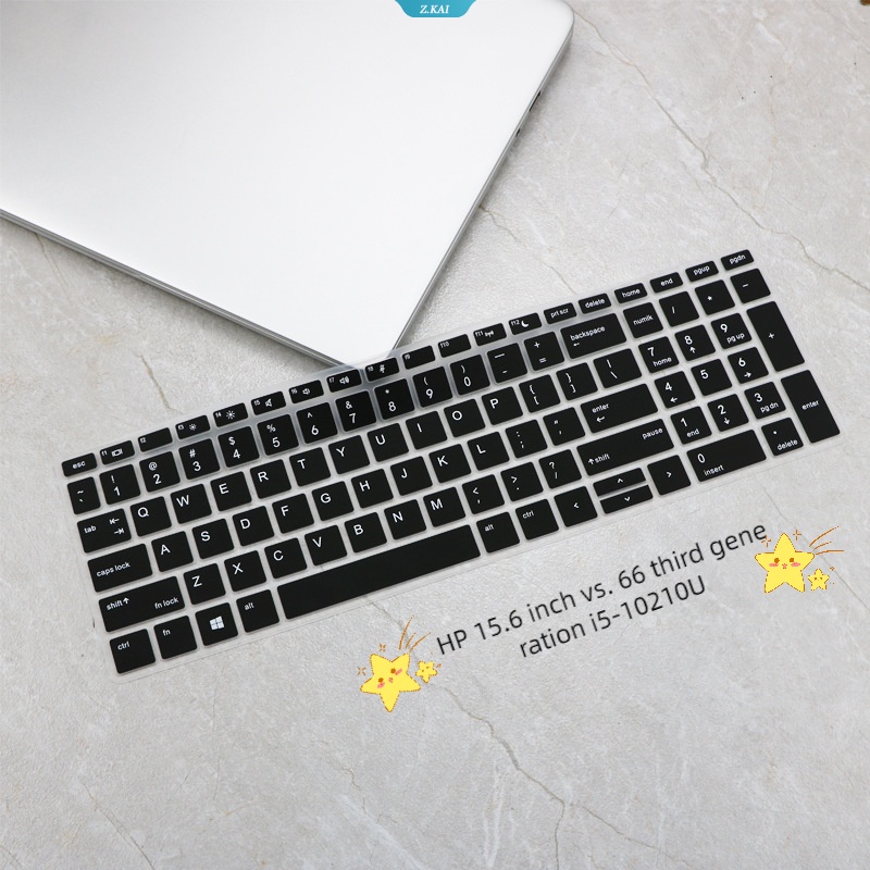Cover Keyboard Silikon Anti Air Dan Lembab Untuk HP 15.6 Inch Vs. Aksesoris Laptop I5-10210U Generasi Ketiga [ZK]