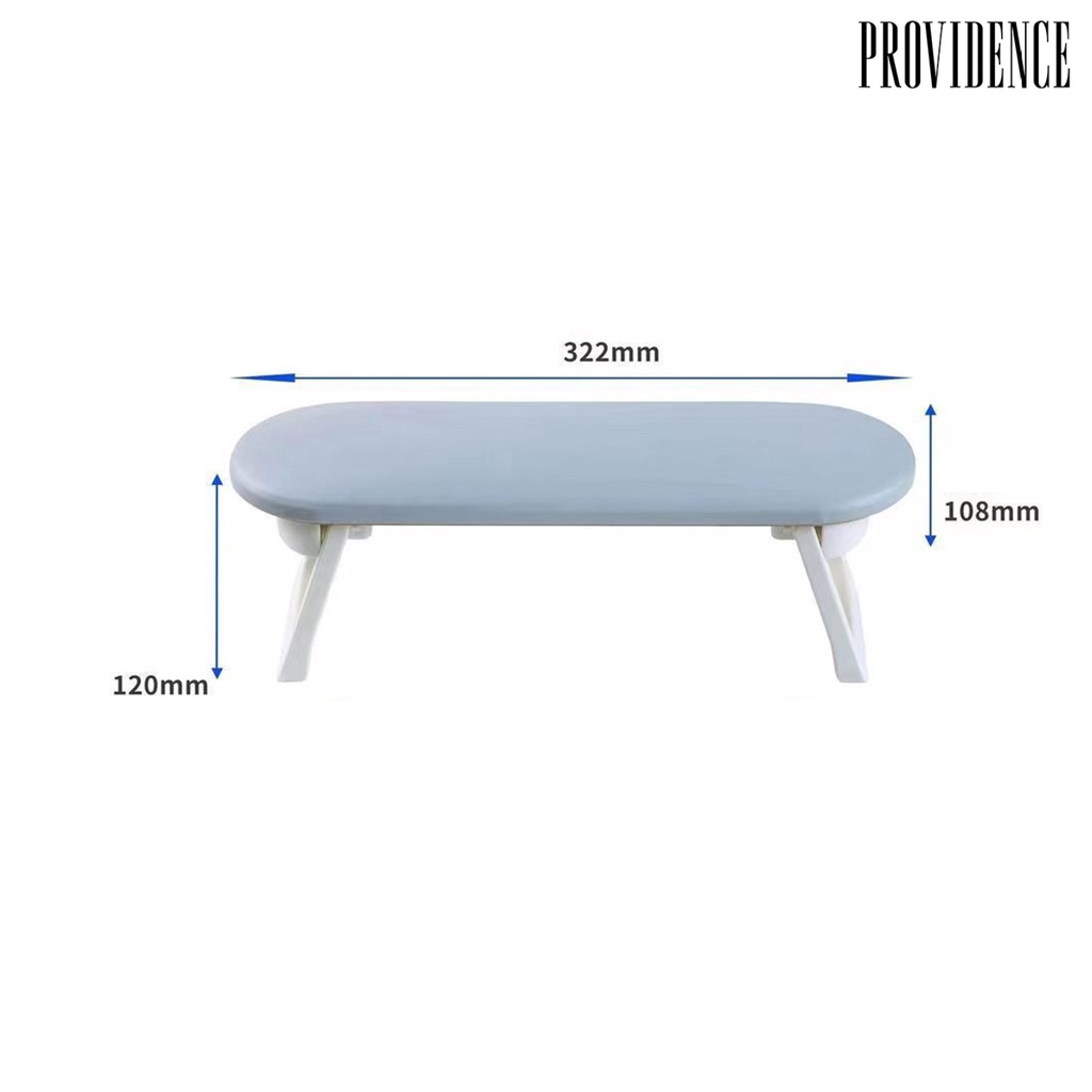 Providence Nail Hand Rest with Table Mat Adjustable Height Desain Ergonomis Mudah Dibersihkan Kulit Imitasi Salon Kuku Manicure Table Foldable Nail Arm Rest Nail Tech Use