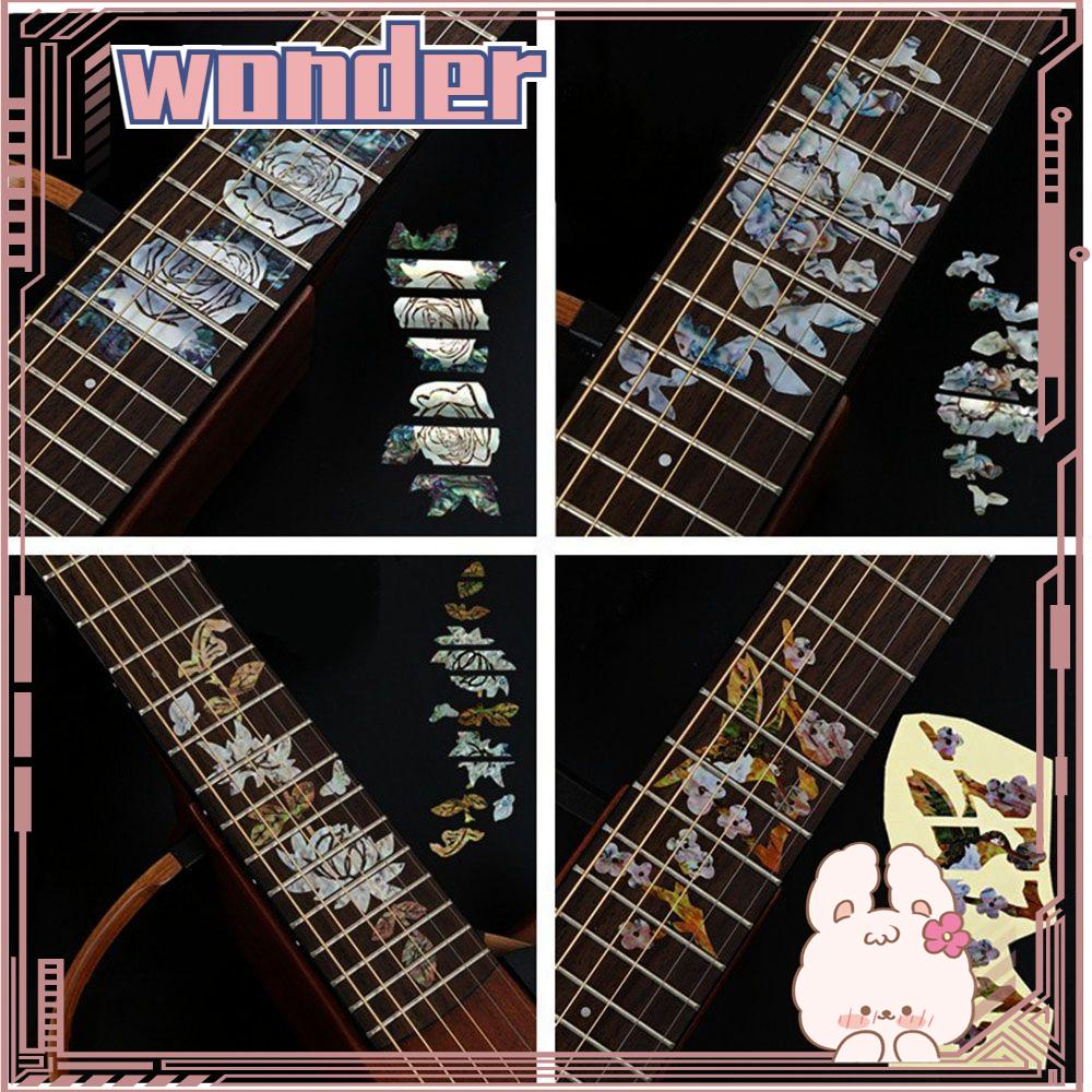 Wonder Fretboard Stiker Kualitas Tinggi Indah Bagian Gitar Elektrik Cross Inlay Decals