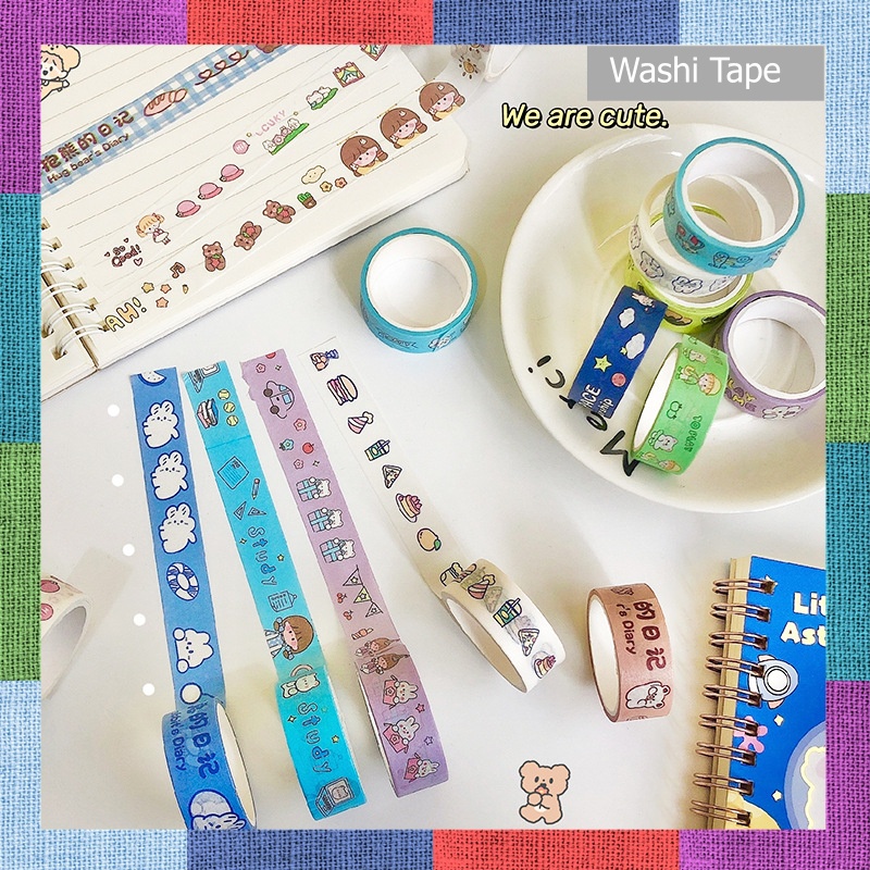 

Selotip Isolasi Kertas Washi/Washi Masking Tape Motif Lucu - GG0245