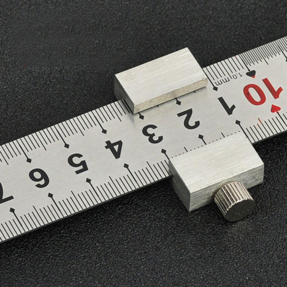 TOP Ruler Posisi Blok Baja Karbon Pertukangan Adjustable Measuring Rulers Tools