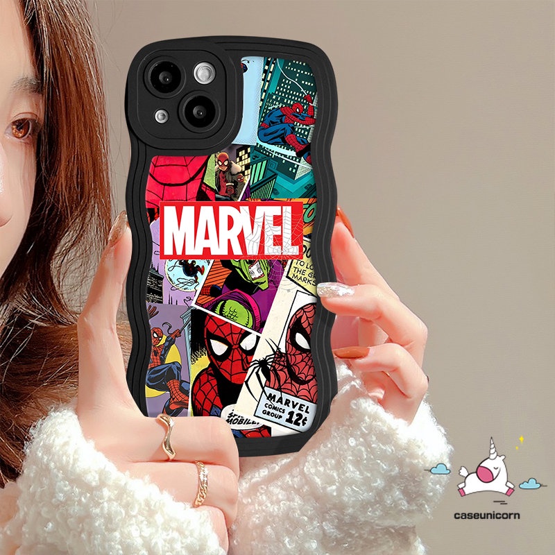 Case Anime Kartun Merek Trendi Untuk Infinix Hot 10 11 9 12 Play Note 12 G96 10 Pro Hot 11s 10s 20 10 9 12i 10Lite 20s 8 12 Pro Smart 6 4 5 Plus Label Graffiti Wavy Edge Soft Sarung