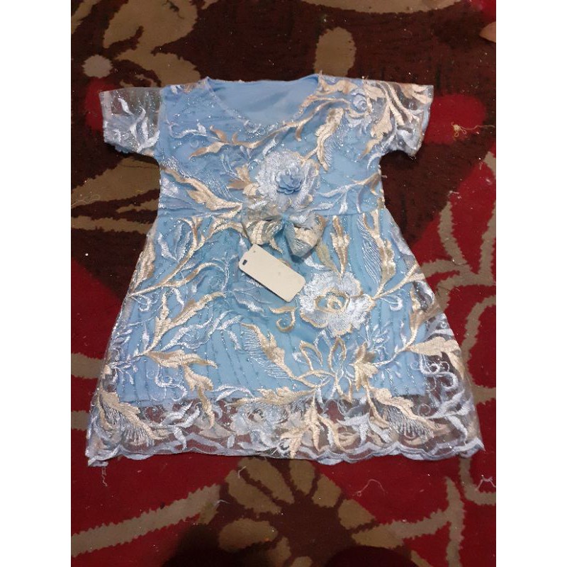 dres anak full brukat / dres pesta mewah usia 1-7 thun