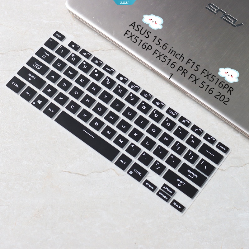 Cover Keyboard Laptop Yang Dapat Dicuci Dan Dilepas Untuk ASUS 15.6 Inch TUF Dash F15 FX516PR FX516P FX516 PR FX 516 2021 Silikon Perlindungan Keyboard Film Kulit Dan Debu [ZK]