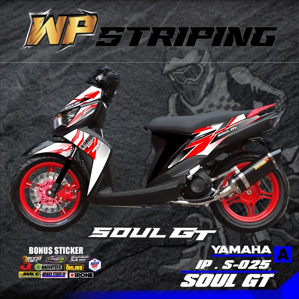 [COD] Stiker SOUL GT 110 striping SOUL GT 110 motor YAMAHA motor sticker variasi Racing IP.S-025