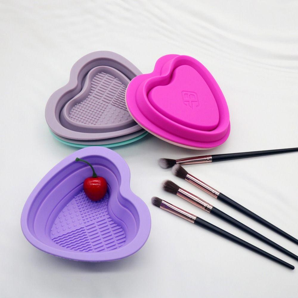 Augustina Makeup Brush Scrubber Bowl2023 Silikon Praktis Rumah Tangga Lembut Untuk Makeup Spons Bedak Puff Brush Cleaning Palette