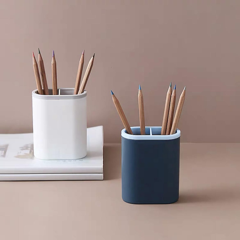 

Pen Holder Desk Organizer Tempat Pensil Bolpen Alat Tulis ATK Serbaguna 2