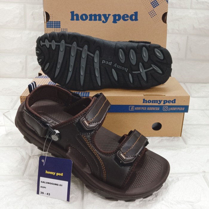 SENDAL SEPATU GUNUNG HOMYPED GALUNGGUNG 01 TERBARU ORIGINAL - Kopi, 39