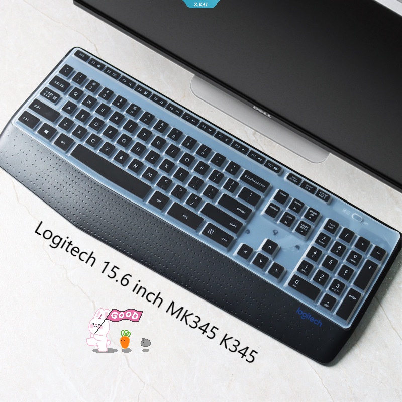 Lengan Keyboard Laptop Yang Dapat Dicuci Dan Dilepas Untuk Logitech 15.6 Inch MK345 K345 Kulit Perlindungan Keyboard Silikon Desktop Dengan Film Tahan Debu [ZK]