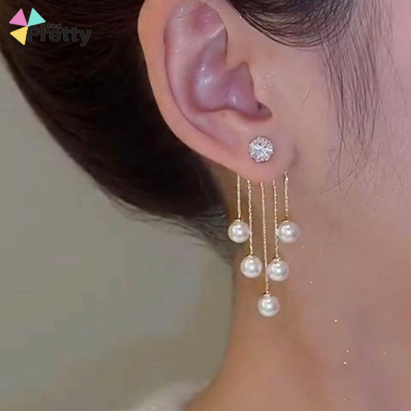 Anting Wanita Premium Mutiara Rumbai  Anting-Anting Temperamen - PD