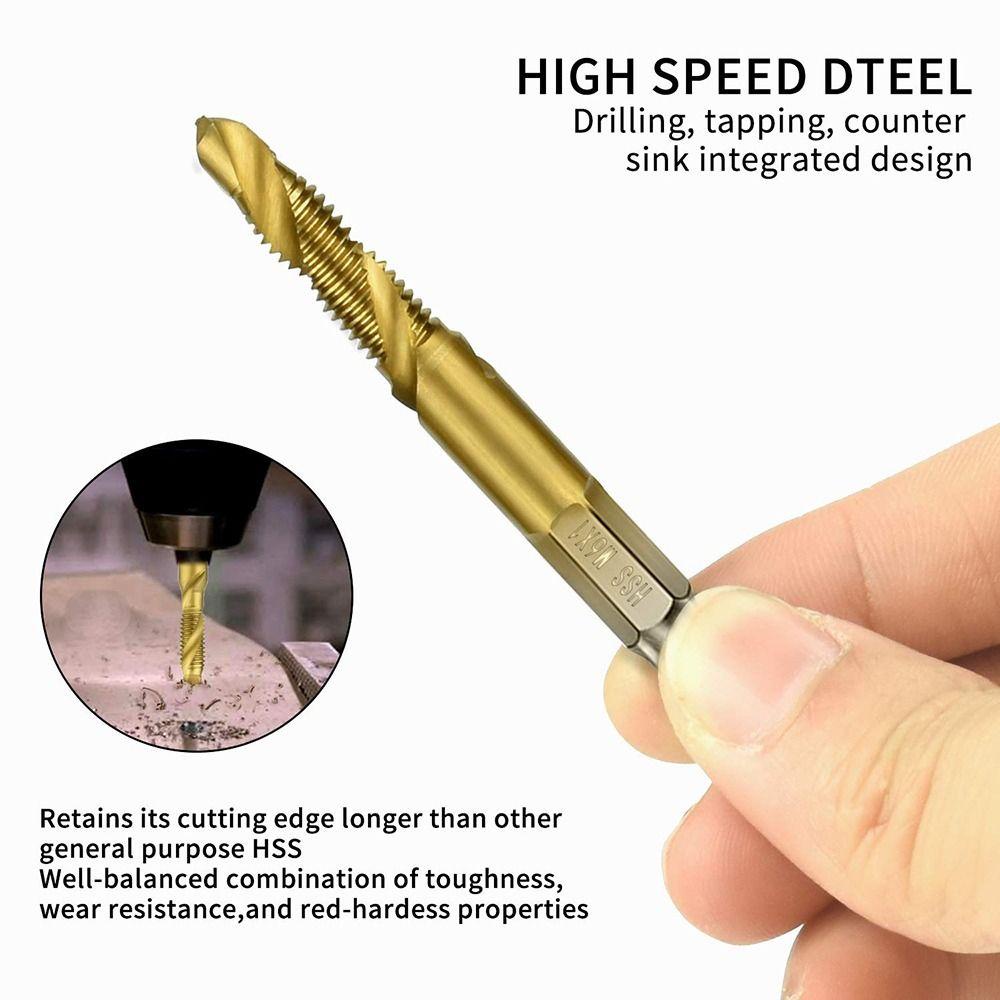 Mata Bor Tap Nanas Hand Tools Sekrup|Mata Bor Tap Mata Ulir Sekrup Shank Tap Drill Bits