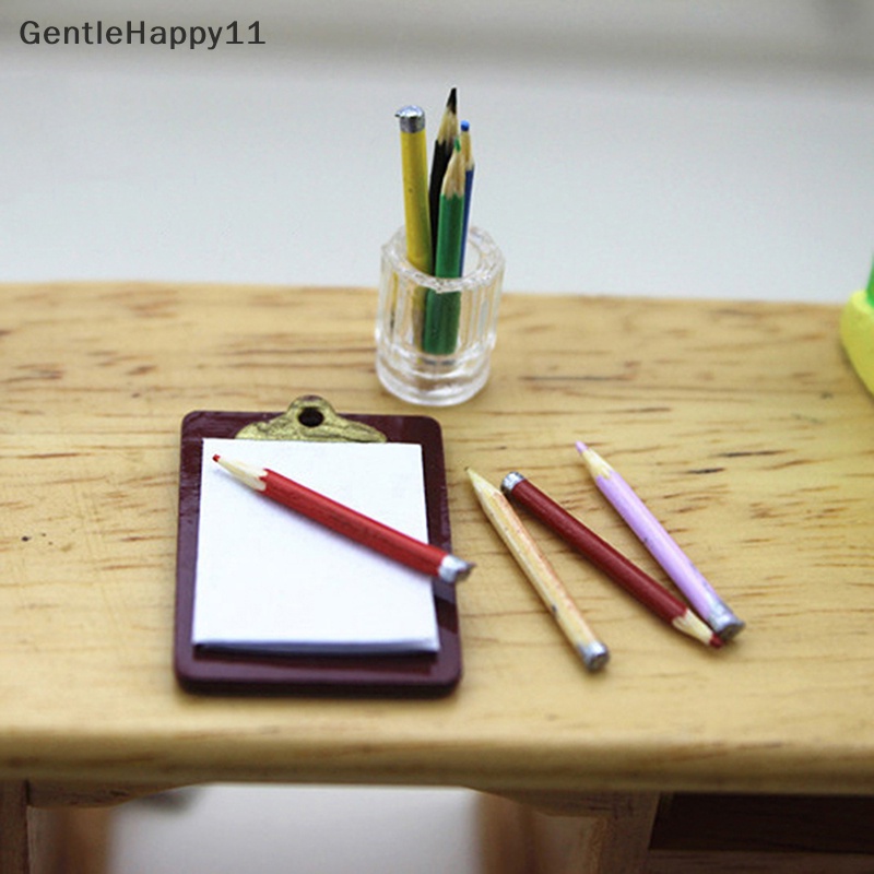 Gentlehappy 1set/8pcs Aksesoris Miniatur Rumah Boneka mini Pensil Warna id