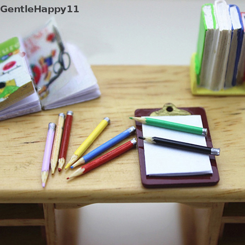 Gentlehappy 1set/8pcs Aksesoris Miniatur Rumah Boneka mini Pensil Warna id