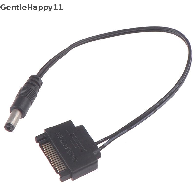 Gentlehappy 1Pc SATA Male to DC 5.5 * 2.1mm 12V power supply Kabel SATA Ke DC 20cm id