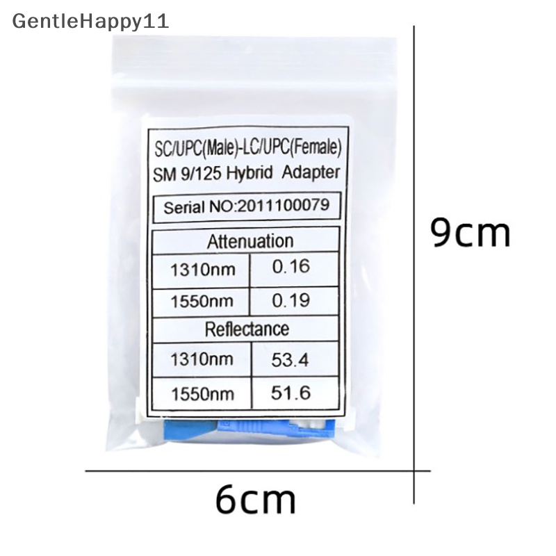 Gentlehappy SC Male To LC Female Single Mode Konverter Adapter Fiber Optik Hybrid id