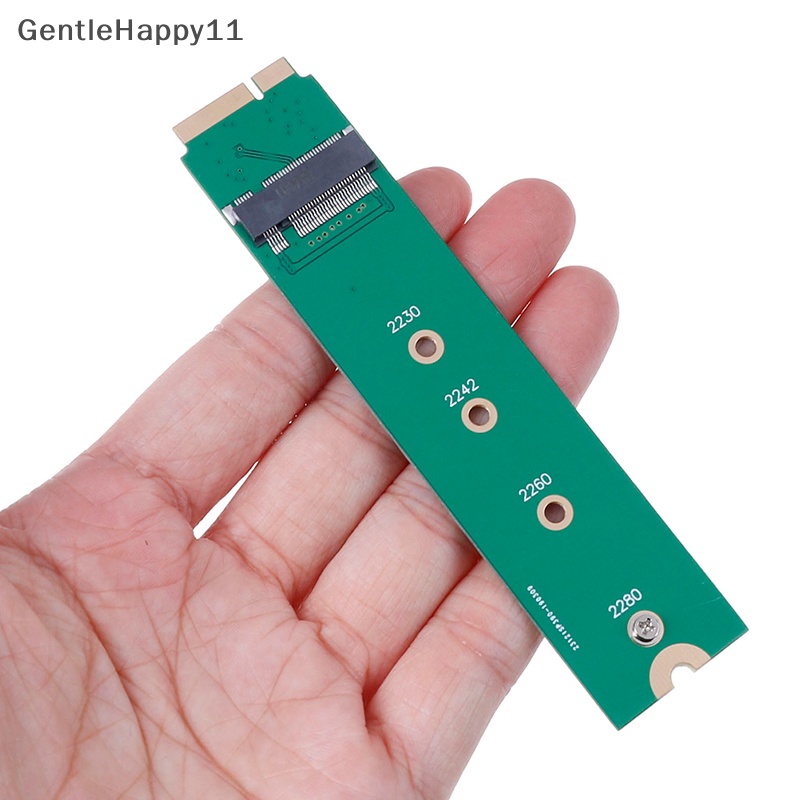 Gentlehappy M.2 NGFF SATA SSD converter adapter card Untuk macbook air 2012a1465 A1466 id