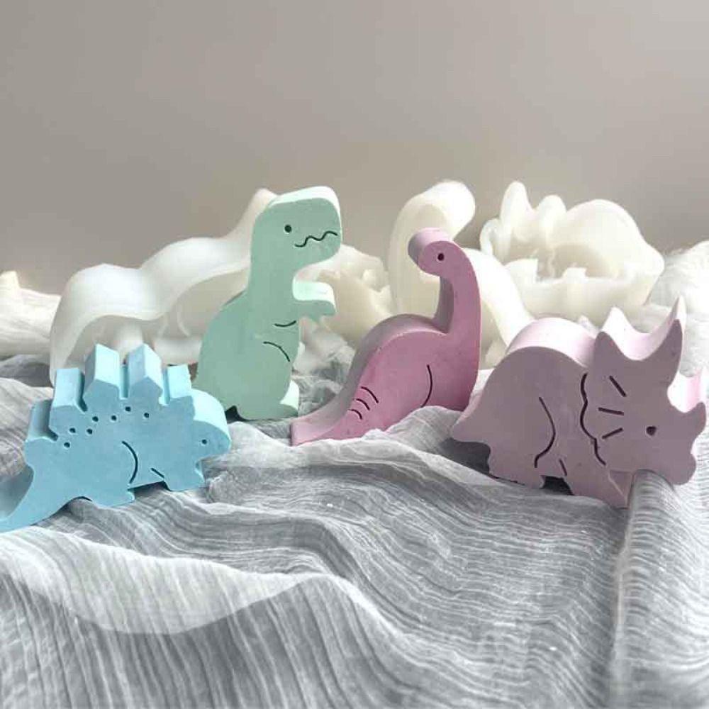 TOP Cetakan Silikon DIY Cetakan Coklat Bentuk Dinosaurus Hewan 3D