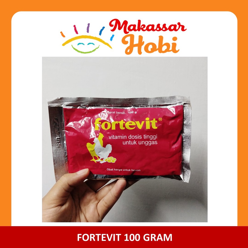 FORTEVIT 100 gram Vitamin Unggas Ayam Anti Stress Daya Tetas Telur dll