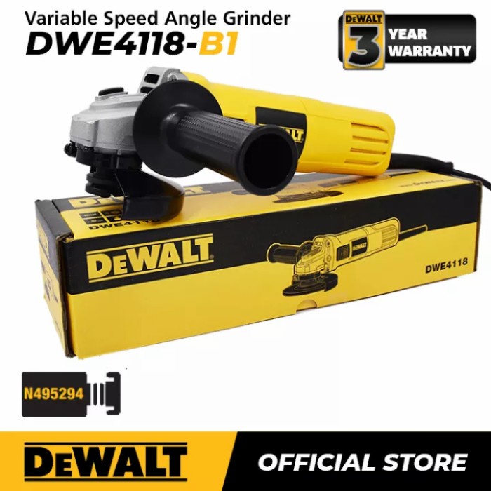 DEWALT DWE4118 gerinda tangan 4 inch VARIABLE SPEED