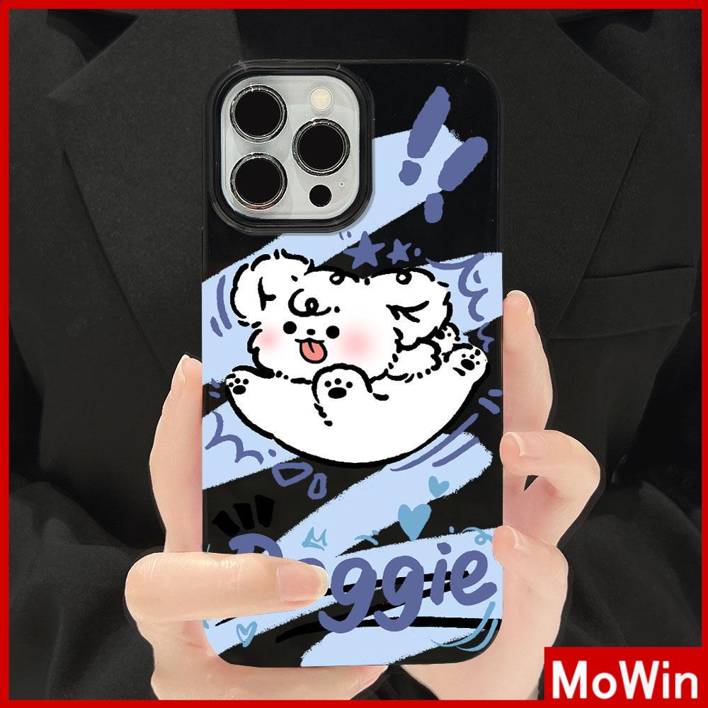 For iPhone 14 Pro Max iPhone Case Black Glossy TPU Soft Case Shockproof Protection Camera Cute Doodle Bunny Compatible with iPhone 13 Pro max 12 Pro Max 11 xr xs max 7Plus 8Plus