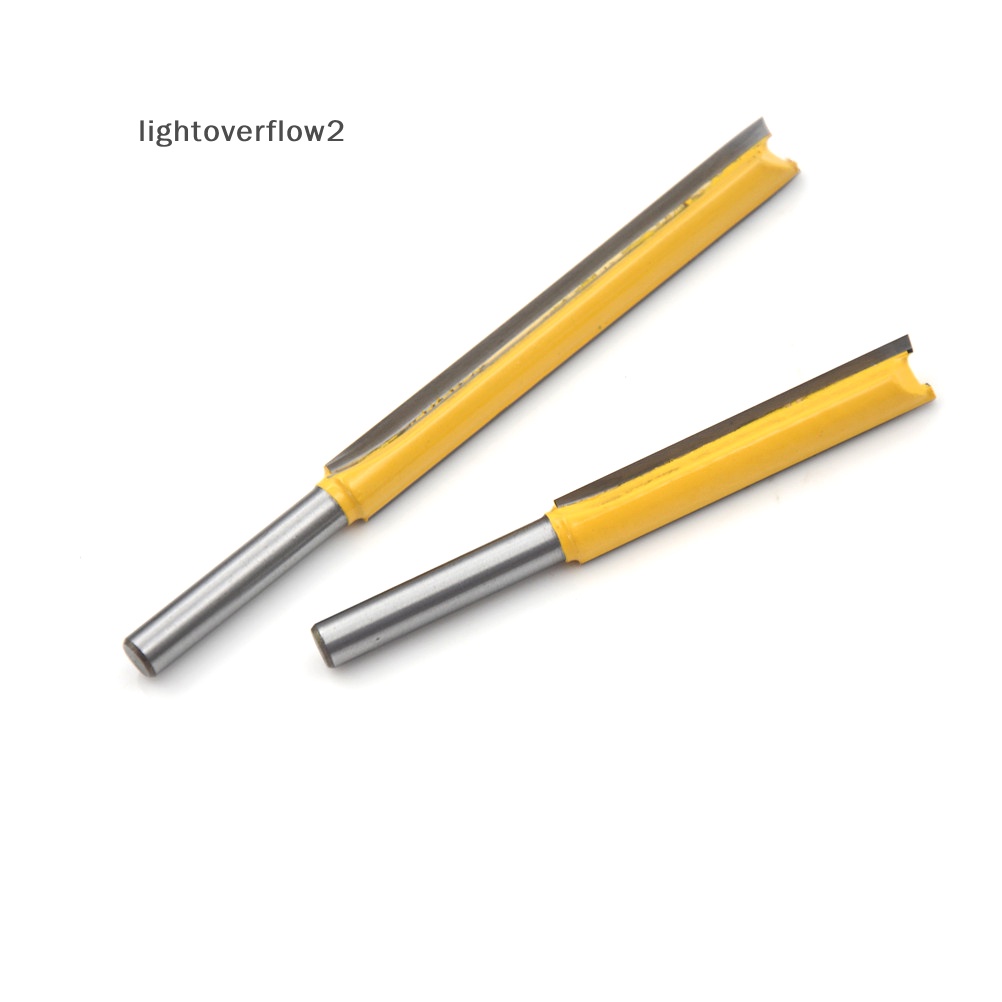 [lightoverflow2] 1pc Bit Router Lis Flush Extra Panjang - Alat Potong Hank 1per4 &quot;50/76mm [ID]
