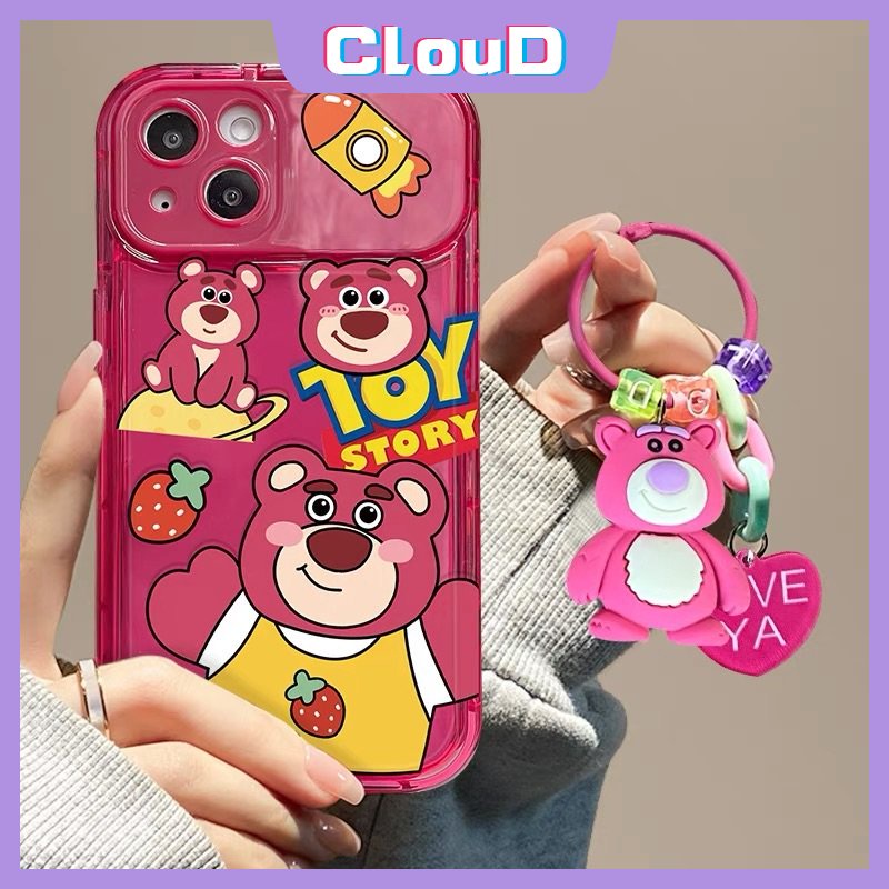 Case Manyo Cerita Mainan Kartun Lucu Untuk Oppo A15 A77 A53 A7 A3s A57 A9 A5 2020 A12 A15s A35 A77s A12E A5s A33 F9 Pro A31 Couple Flip Make Up Mirror Soft Cover Dengan Gelang Boneka 3D