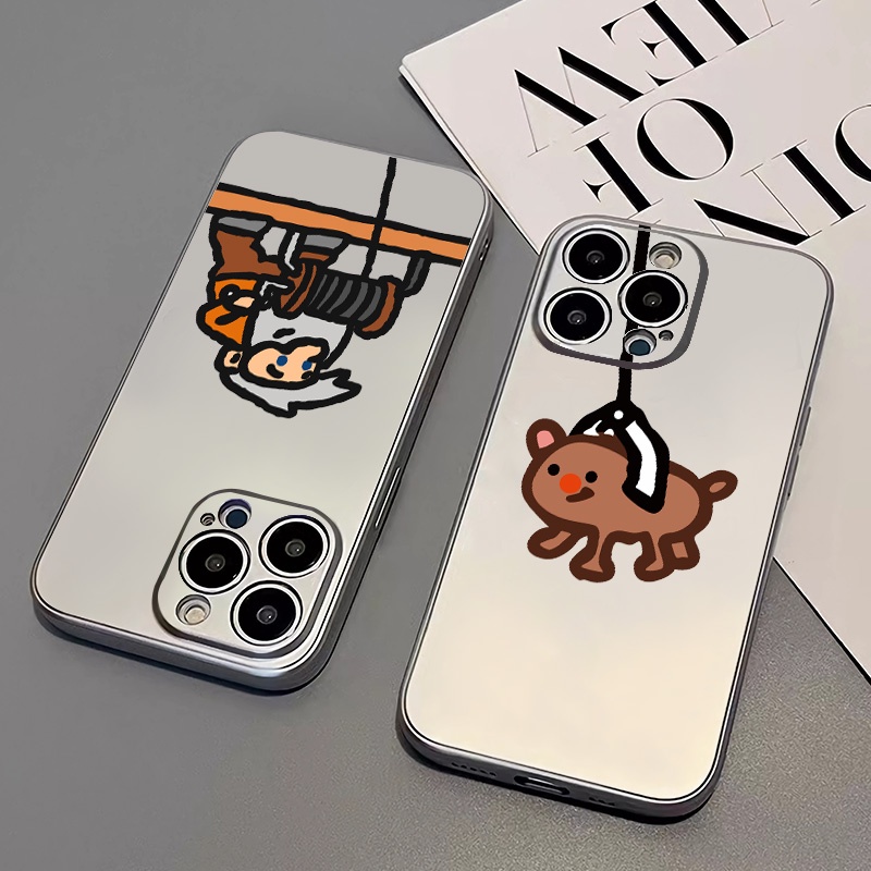 IPHONE Casing Ponsel Electroplate Kompatibel Untuk Iphone14 13 12 Pro Max 11 XS XR X8+76S Plus Mini Soft Casing TPU Silikon Shockproof Cover