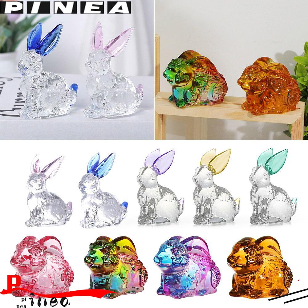 Patung Kelinci Elf Nanas Natural Craft Statue Kristal Quartz Mini Batu Ukir